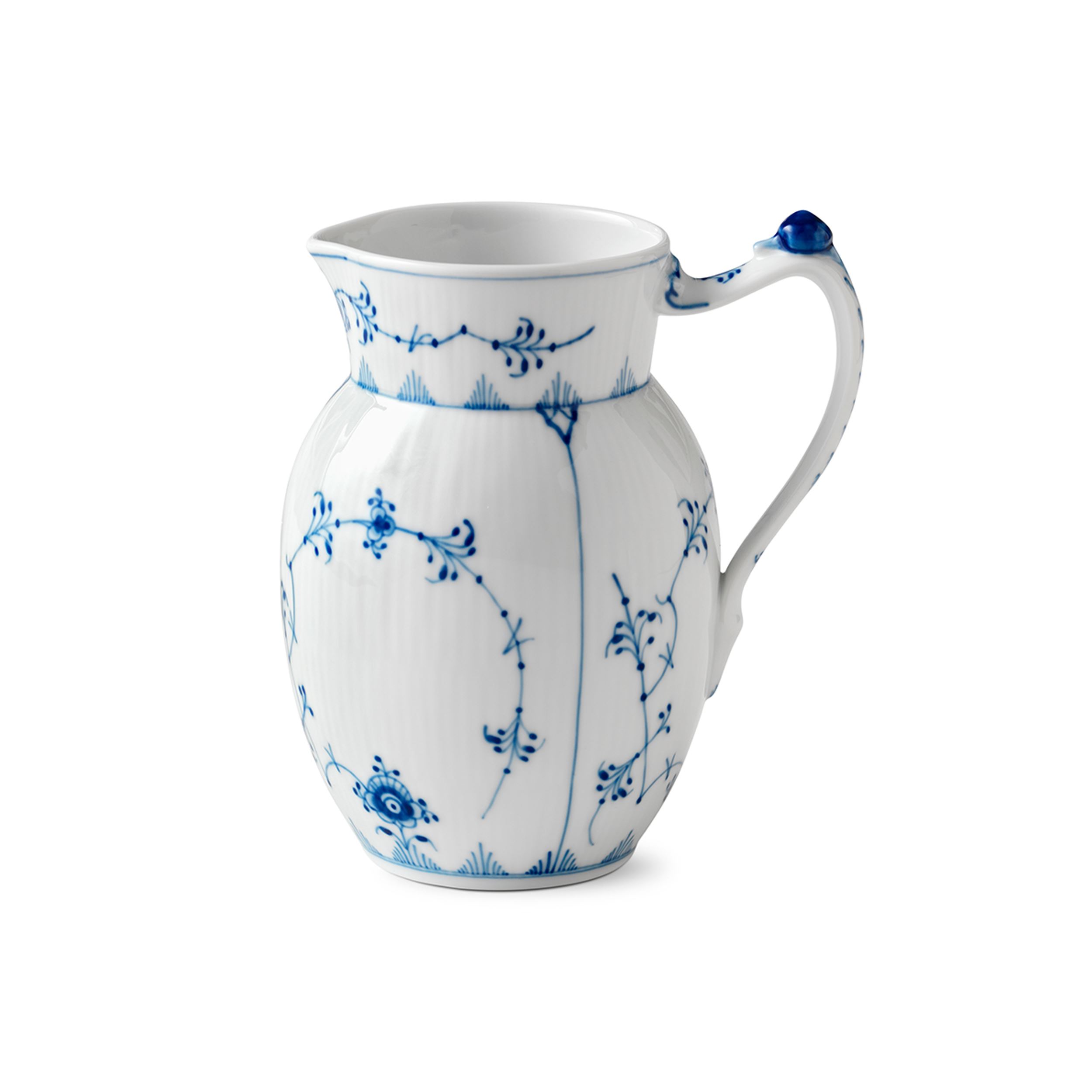 Blue Fluted Plain Jug, 90 cl | Royal Copenhagen