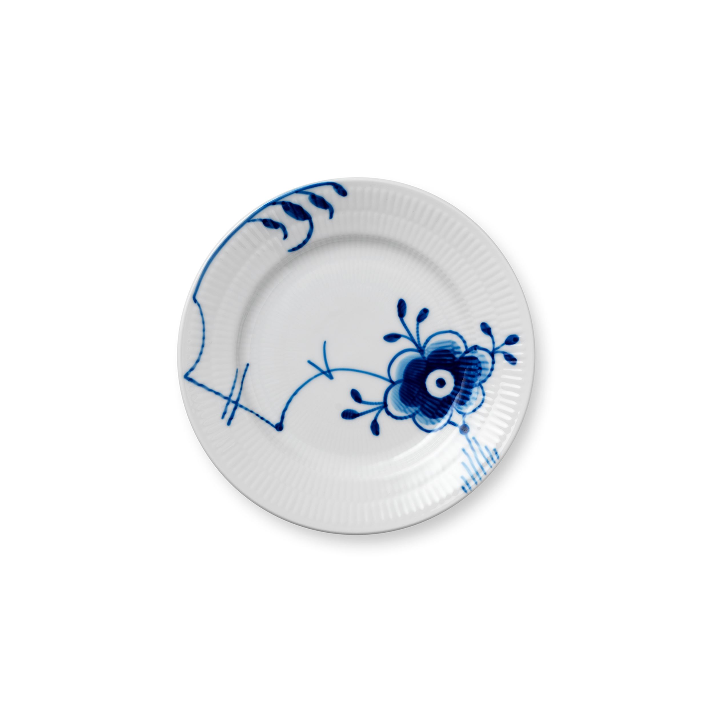 Blue Fluted Mega Plate, Decoration 6, 17 cm | Royal Copenhagen