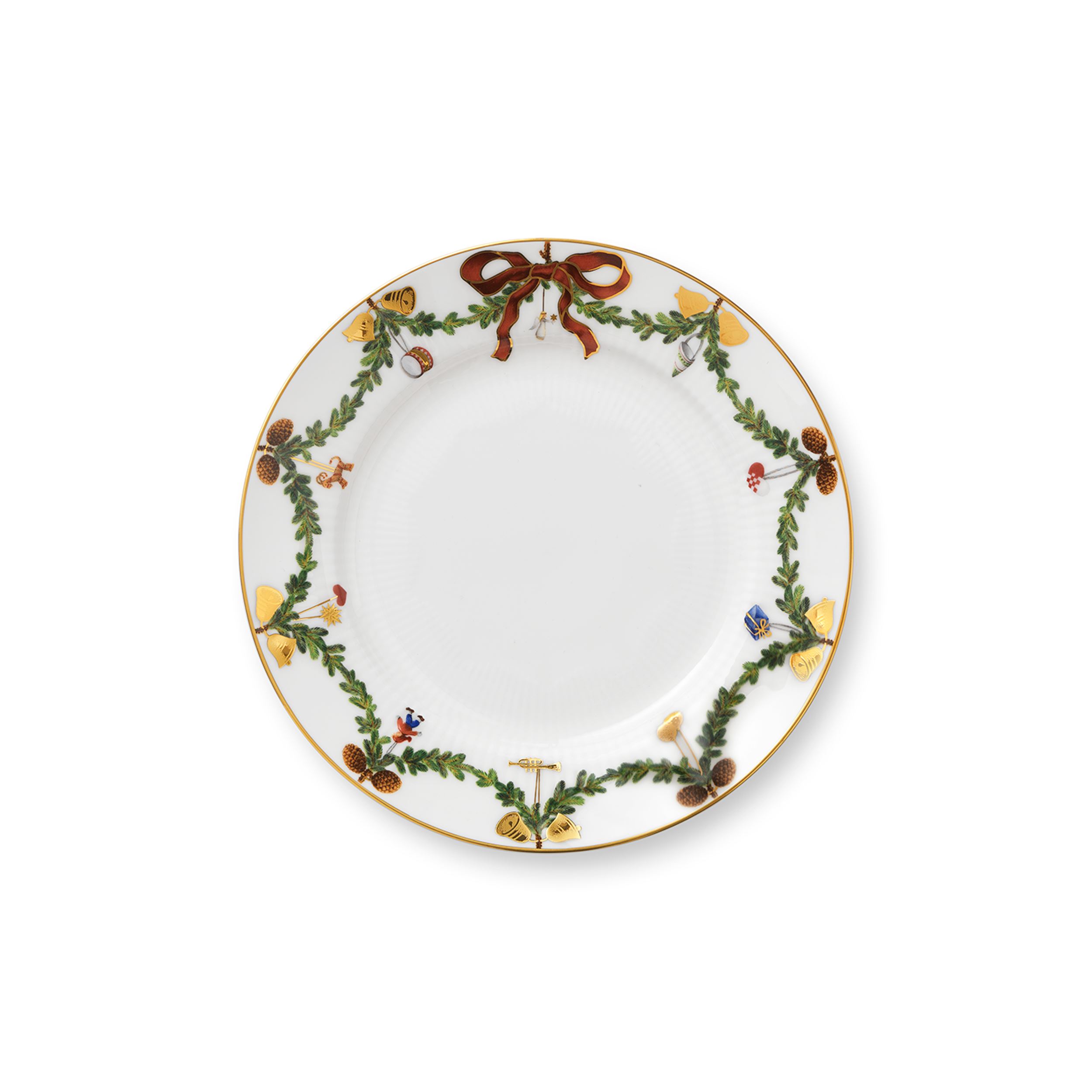 Star Fluted Christmas Plate, 19 cm | needs 12