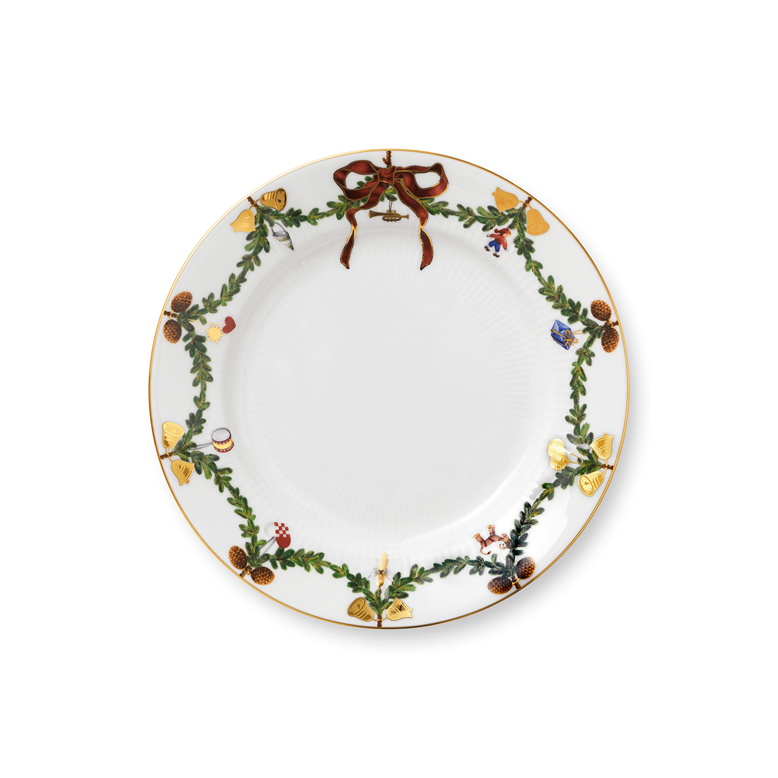 Star Fluted Christmas Salad Plate, Royal Copenhagen