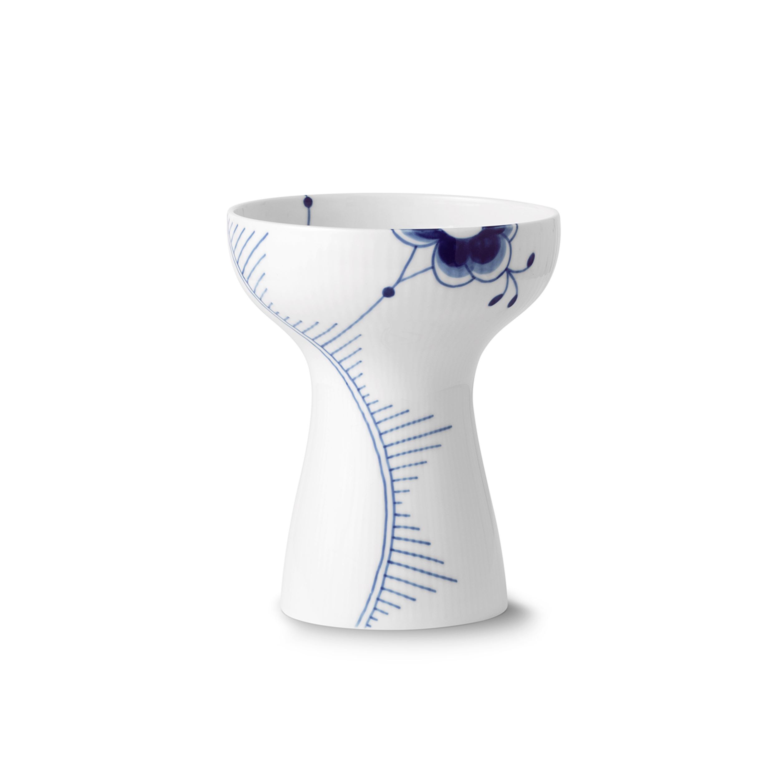 Blue Fluted Mega Vase, 19 cm | Royal Copenhagen