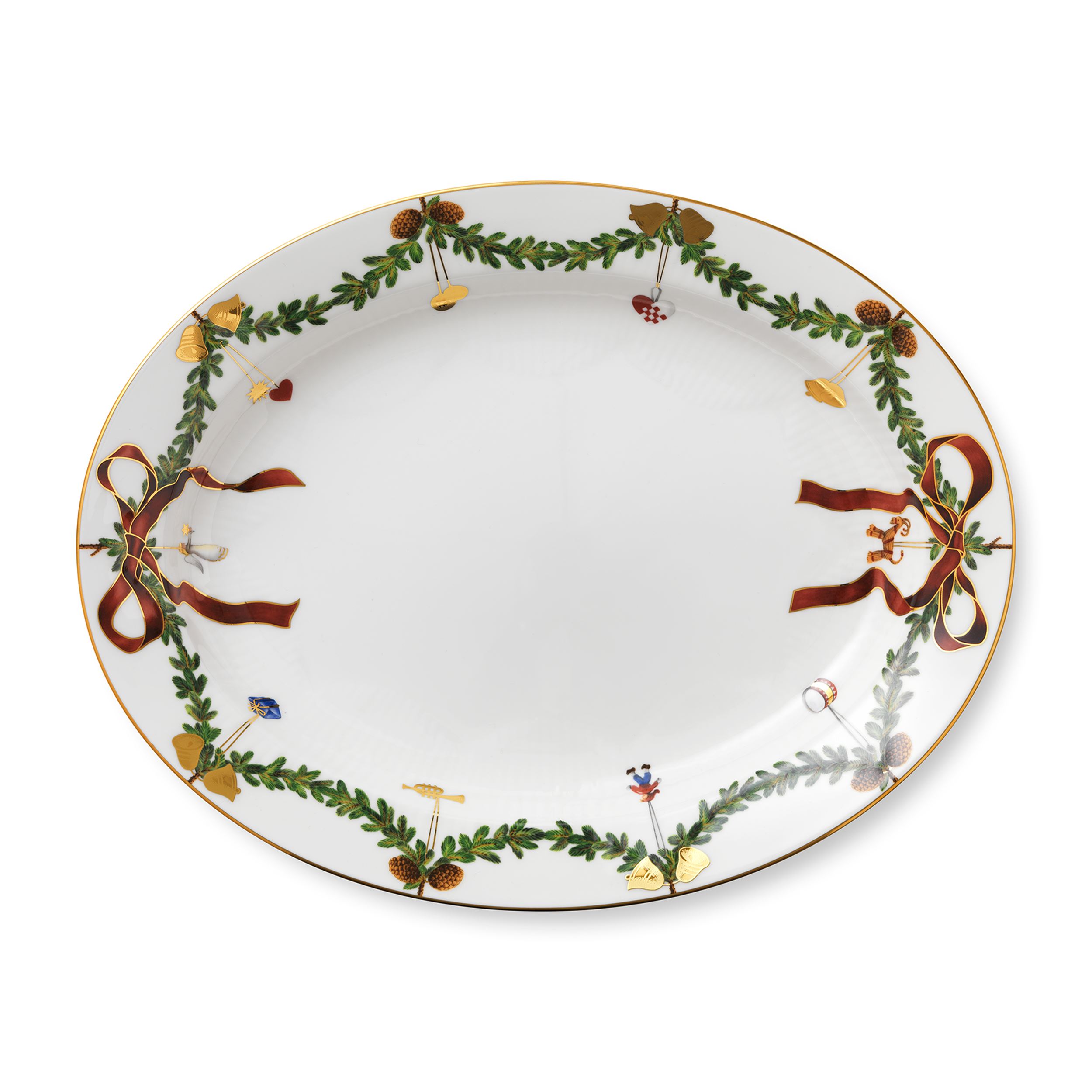 Star Fluted Christmas Dish 37 cm | Royal Copenhagen