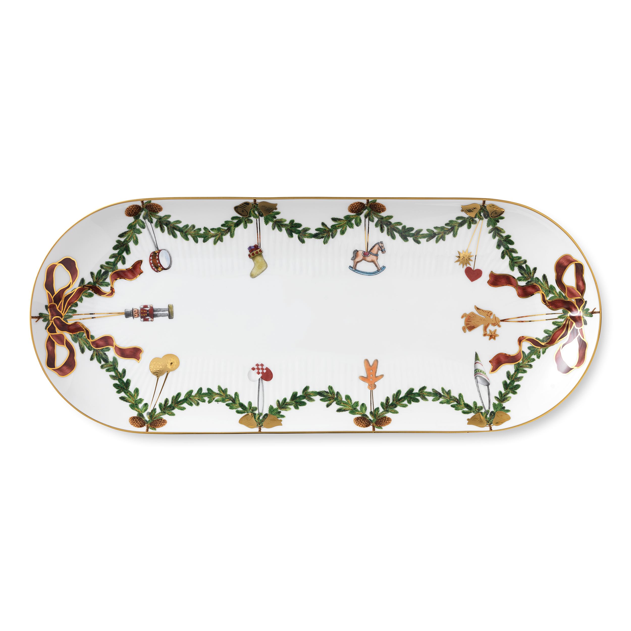Star Fluted Christmas Dish, 39 cm | Royal Copenhagen