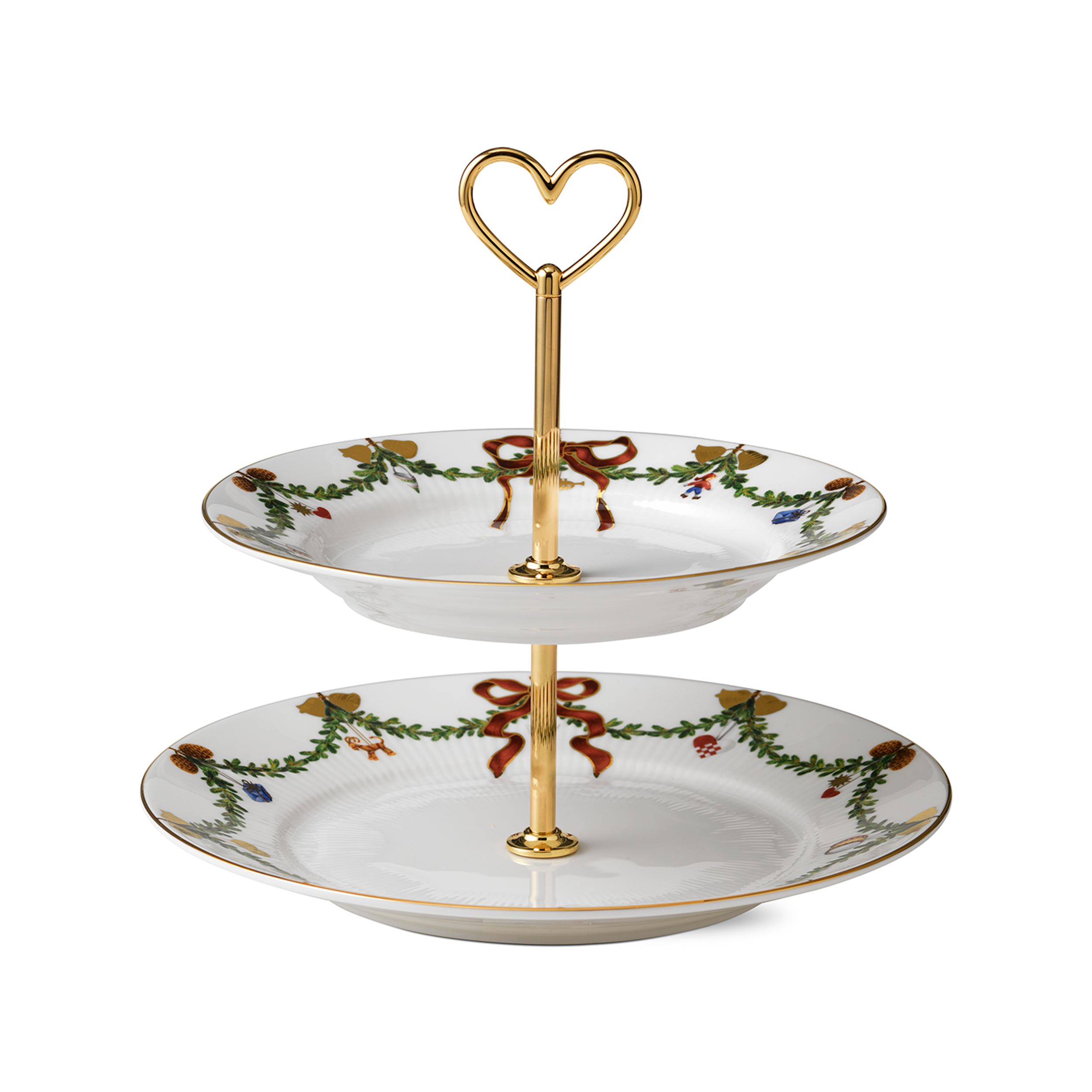 Star Fluted Christmas Étagère, 2 layers | Royal Copenhagen