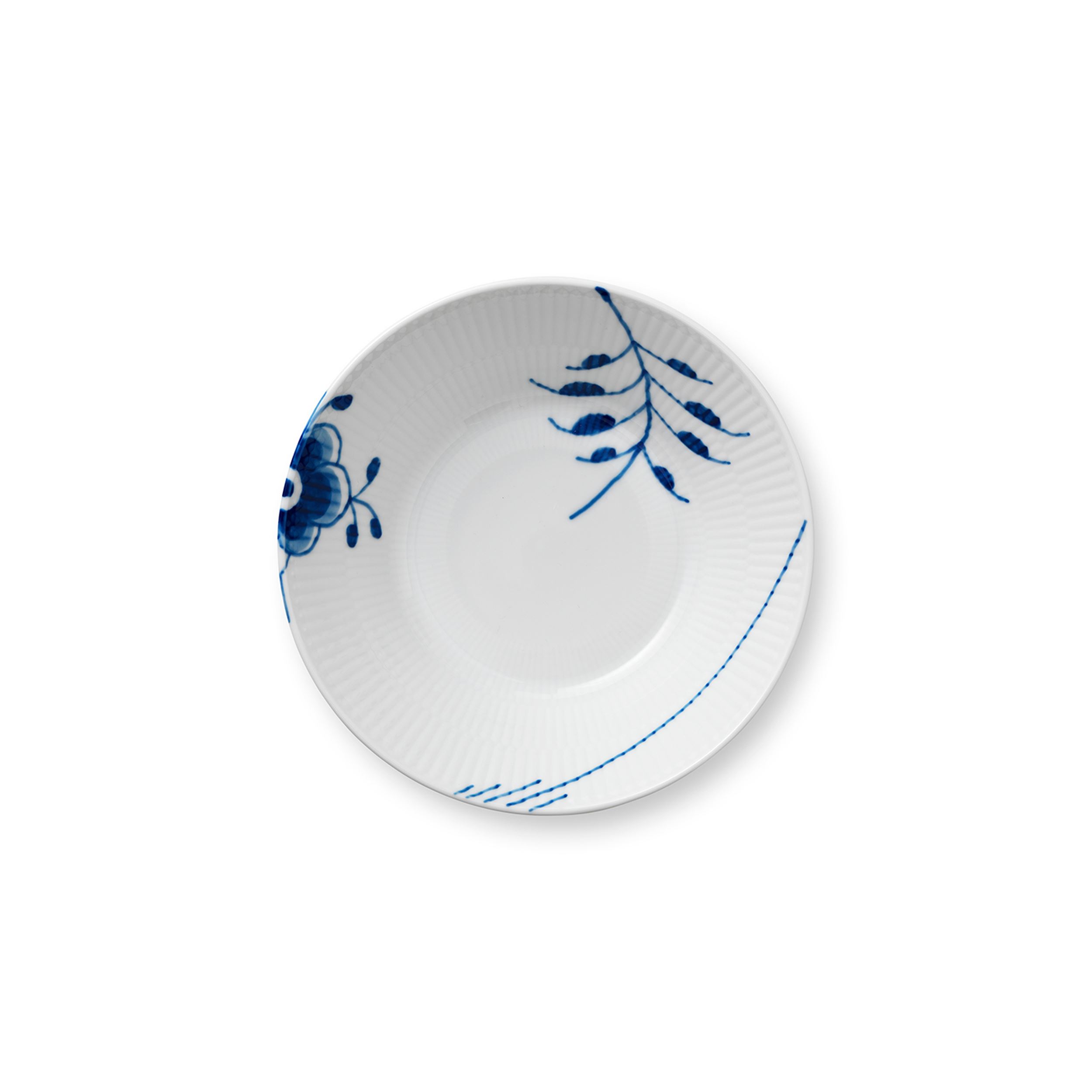 Blue Fluted Mega Deep Plate, 17 cm | Royal Copenhagen