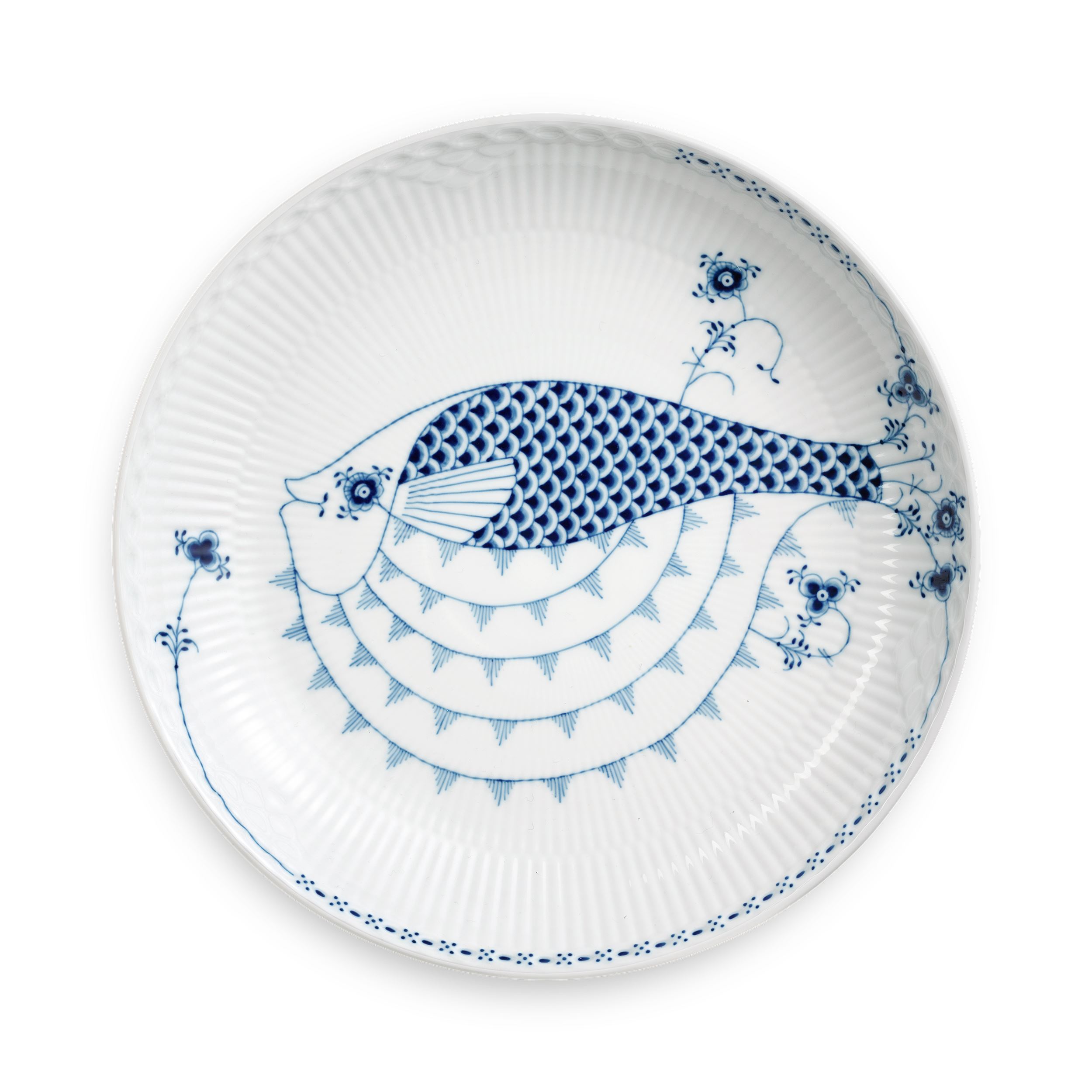Royal Creatures Shallow Bowl 25 cm - Fish | Royal Copenhagen