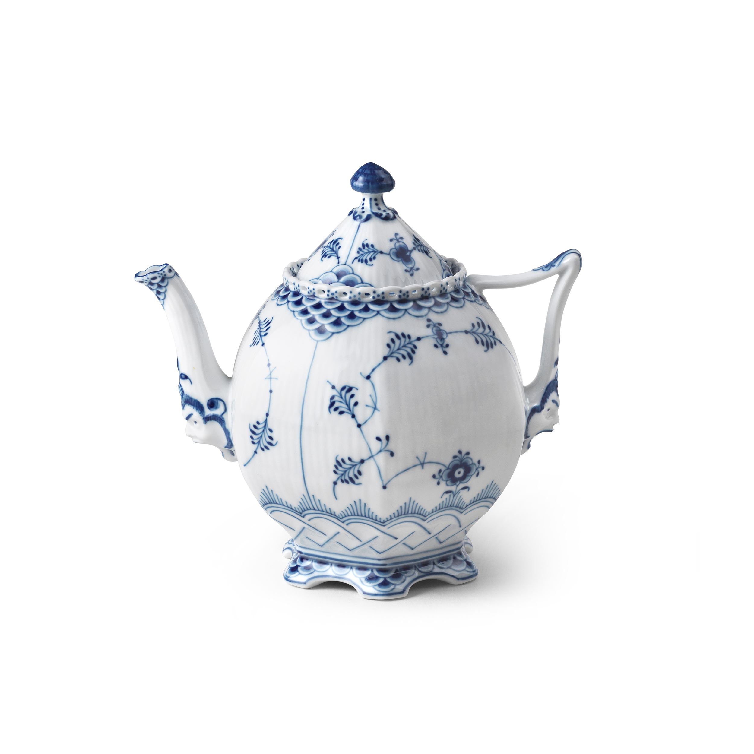 Blue Fluted Full Lace Teapot 70 cl Royal Copenhagen