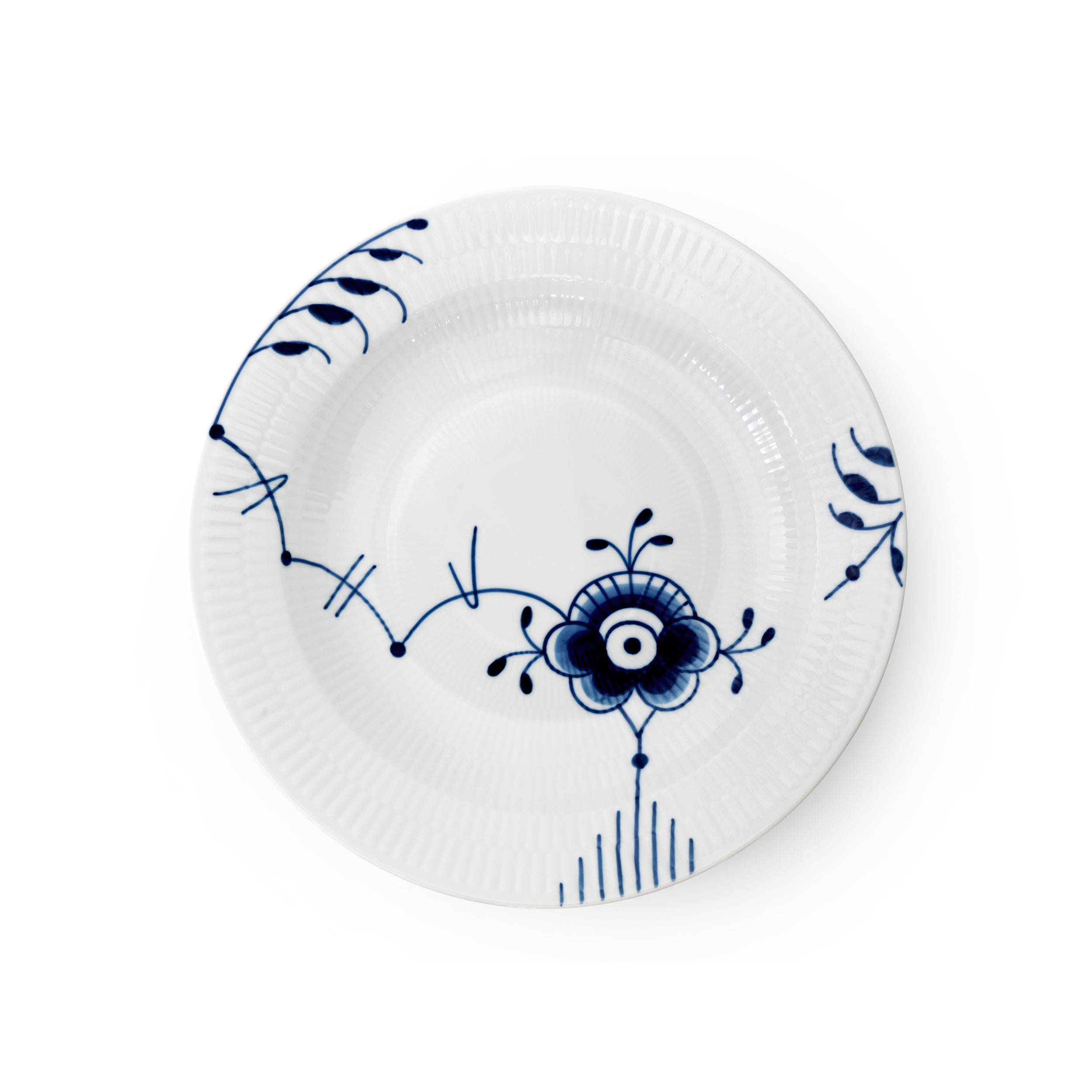 Blue Fluted Mega Deep Plate, 27 cm | Royal Copenhagen