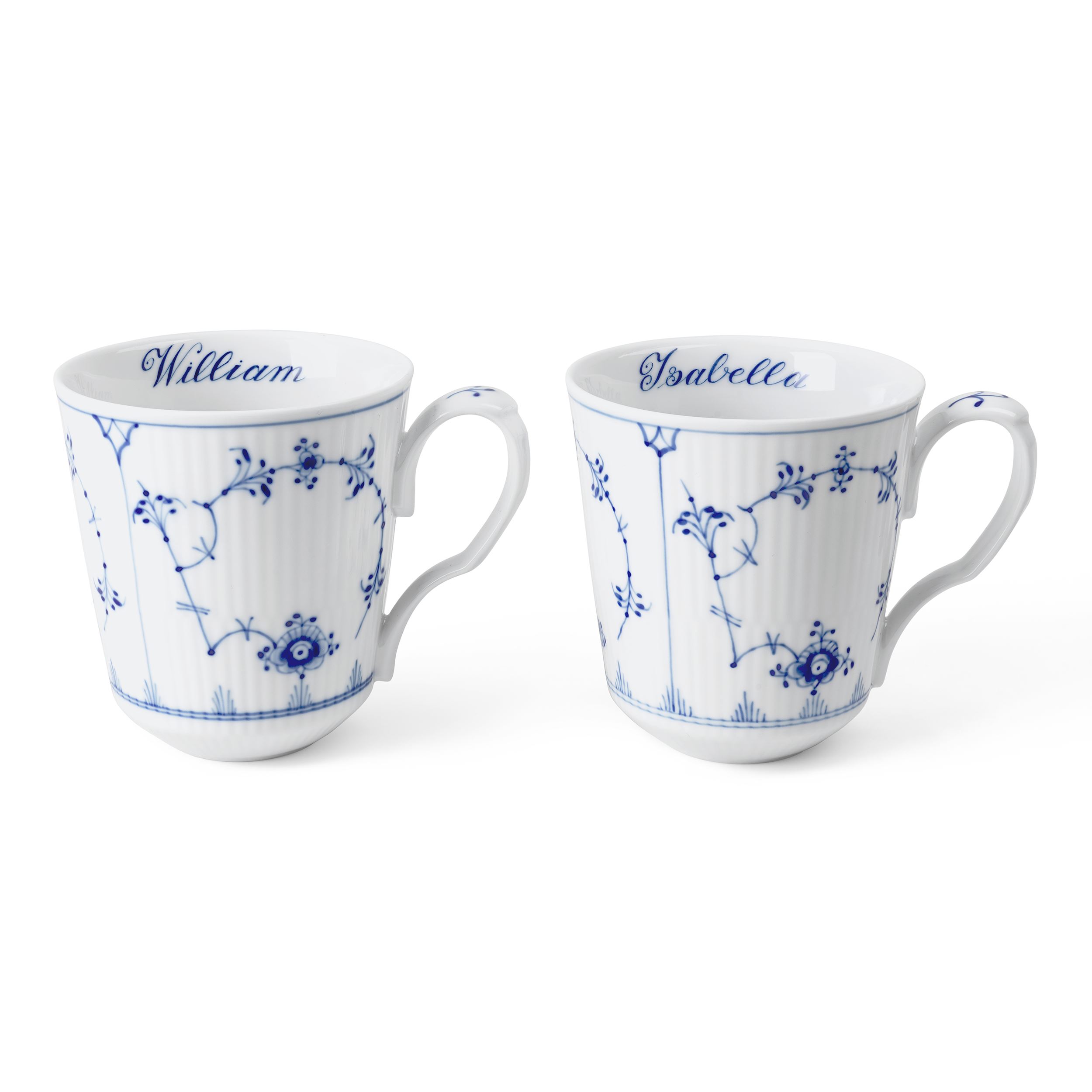 Blue Fluted Plain Cup, Bespoke, 37 cl, 2 pcs | Royal Copenhagen