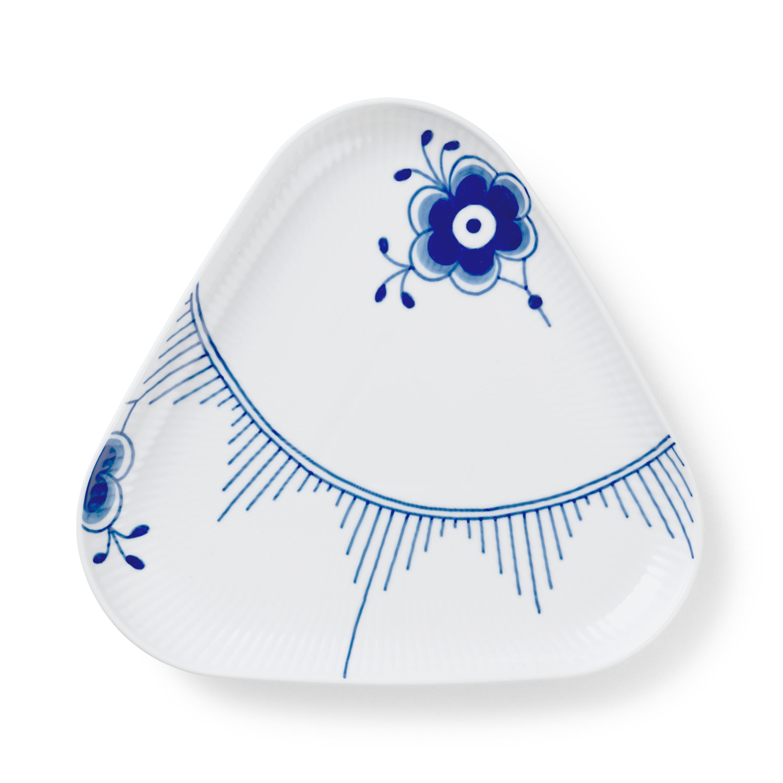 Blue Fluted Mega 皿 21cm Blue Fluted Mega Deep Plate, 21 cm