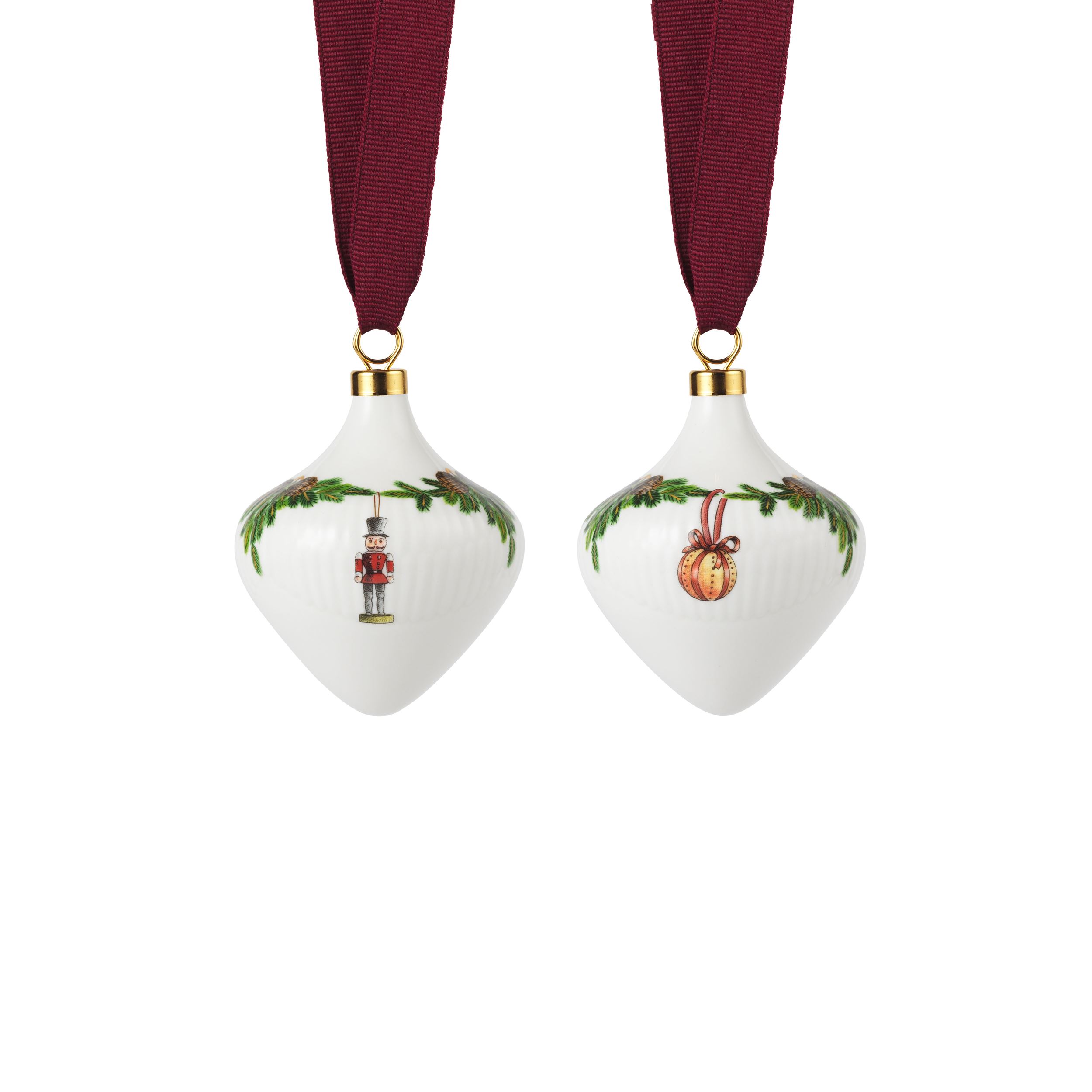 Plat Royal Copenhagen Star Carbide Avec Poignées 27cm – Porcelaine Étoile Cannelée Noël