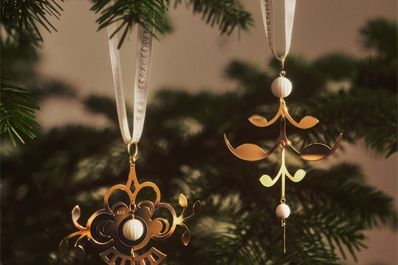 Gold Christmas Ornaments from Royal Copenhagens s2 2025 news