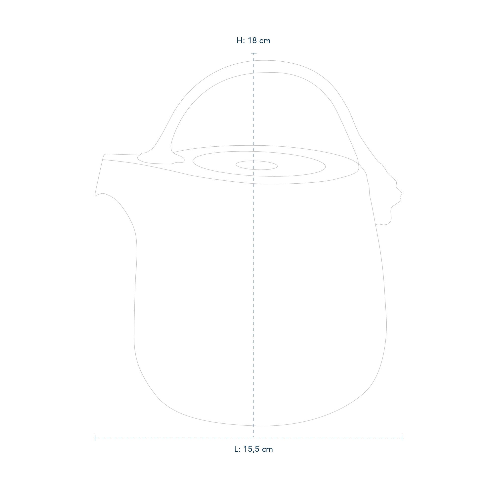 Blue Elements Teapot 95 cl Royal Copenhagen