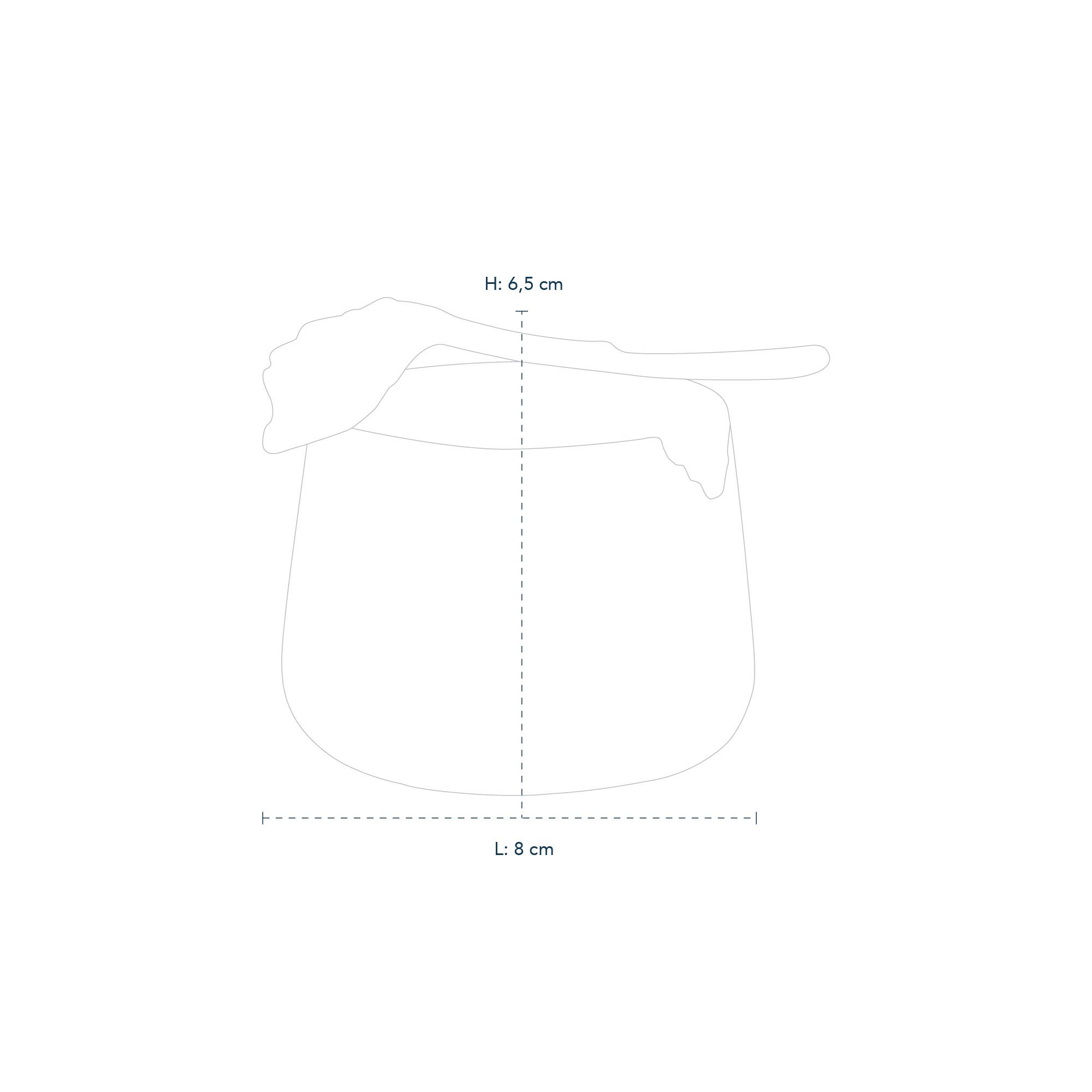 Blue Elements Sugar Bowl with Spoon 5,5 cm Royal Copenhagen